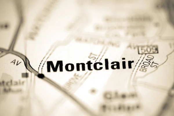 Montclair Mapa Geográfico Estados Unidos — Foto de Stock