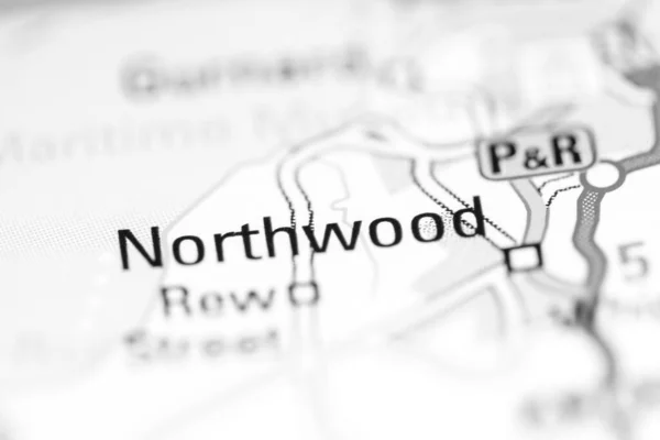 ノースウッド 地理地図上のイギリス — ストック写真