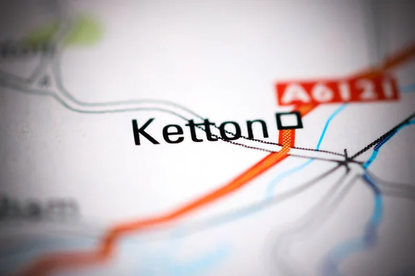 イギリスの地理地図上のケトン — ストック写真
