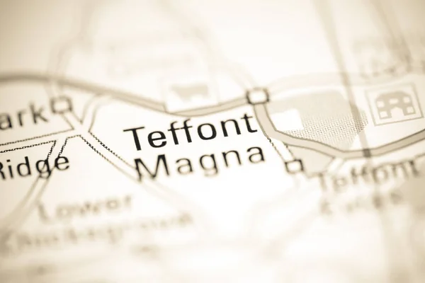 テフォント マグナ 地理地図上のイギリス — ストック写真