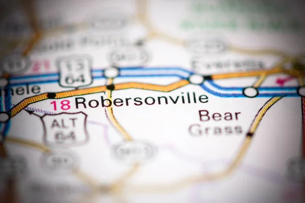Robersonville Nordcarolina Usa Geografisk Karta — Stockfoto