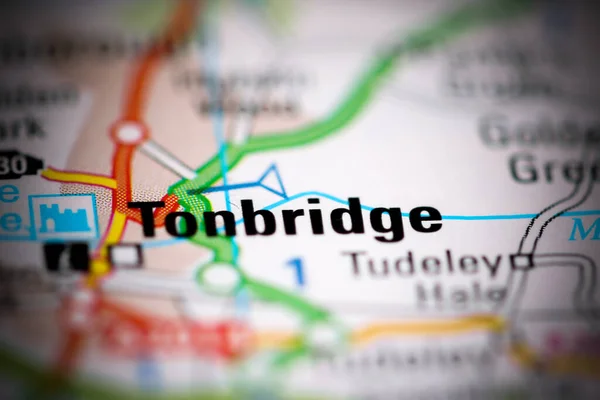 Tonbridge Reino Unido Sobre Mapa Geografia — Fotografia de Stock