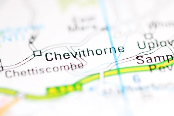 Chevithorne. United Kingdom on a geography map