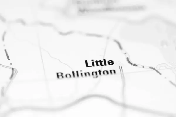 イギリスの地理地図上の小さなボリントン — ストック写真
