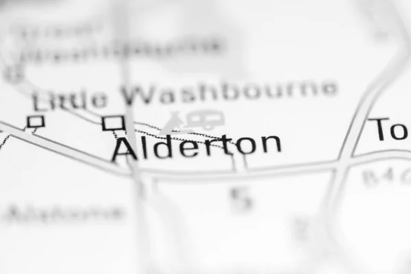 オルダートン 地理地図上のイギリス — ストック写真