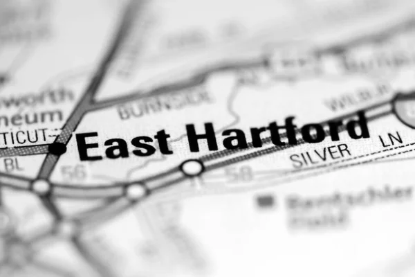Abd Coğrafi Haritasında Doğu Hartford — Stok fotoğraf