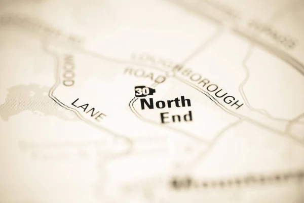 イギリスの地理地図上の北の端 — ストック写真