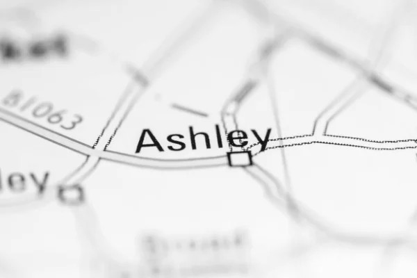 アシュリー 地理地図上のイギリス — ストック写真