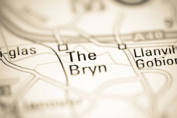 ブリンだ 地理地図上のイギリス — ストック写真