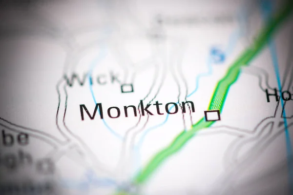 モンクトン 地理地図上のイギリス — ストック写真