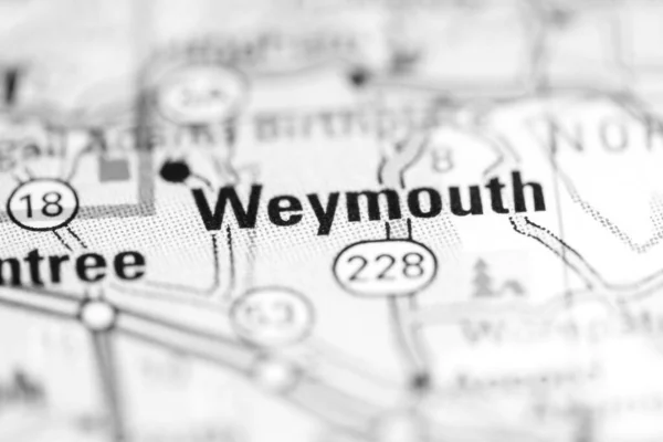 Włóczęga Massachusetts Stany Zjednoczone Mapie Geograficznej — Zdjęcie stockowe