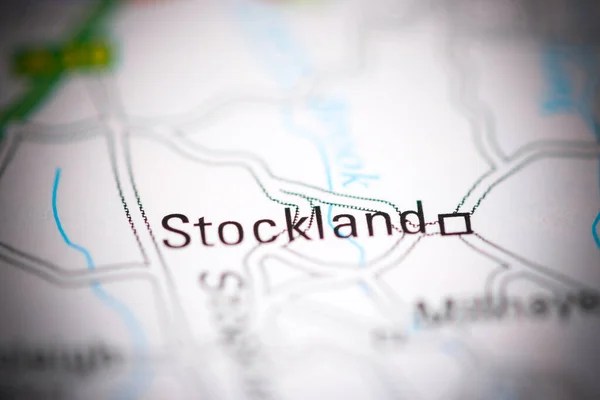 Stockland Regno Unito Una Carta Geografica — Foto Stock