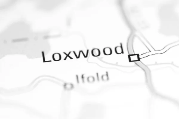 Loxwood Reino Unido Sobre Mapa Geografia — Fotografia de Stock