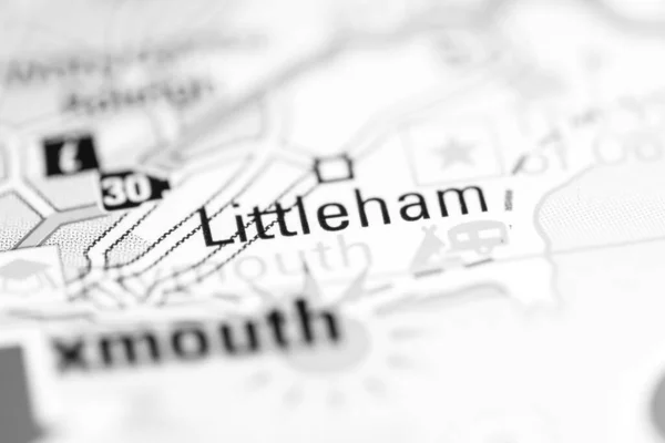 Littleham Royaume Uni Sur Une Carte Géographique — Photo