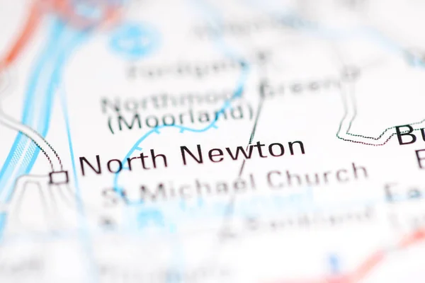 North Newton Großbritannien Auf Einer Geografischen Karte — Stockfoto