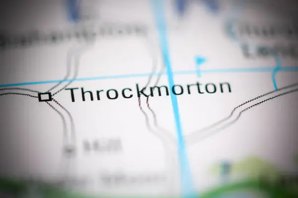 スロックモートン 地理地図上のイギリス — ストック写真