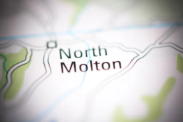 北モルトン 地理地図上のイギリス — ストック写真