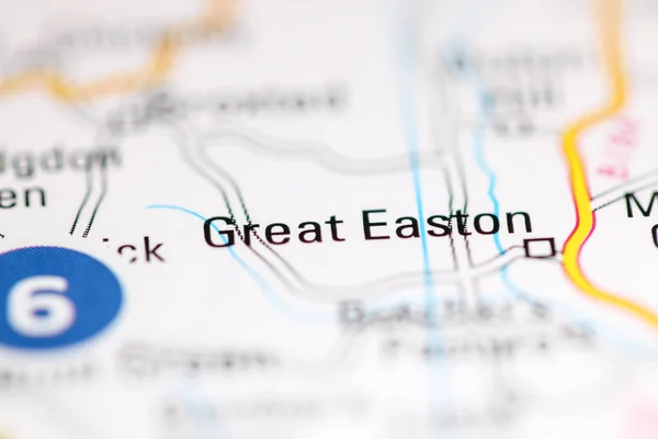 Grande Easton Reino Unido Sobre Mapa Geografia — Fotografia de Stock