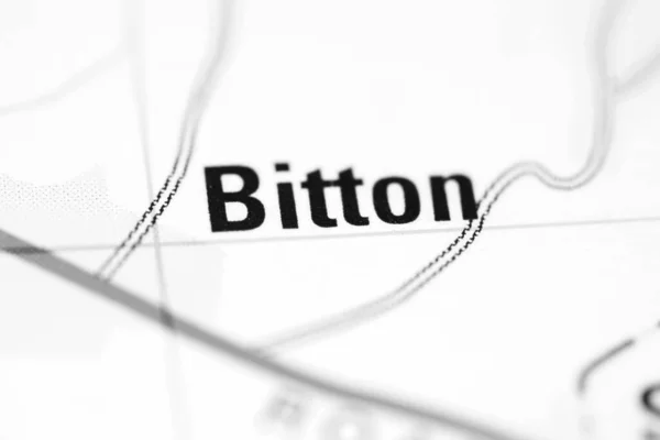 英国の地理地図上のビットトン — ストック写真