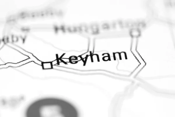 イギリスの地理地図上のキーハム — ストック写真