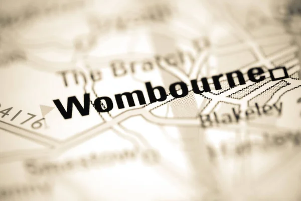Wombourne Mapa Geográfico Reino Unido — Fotografia de Stock