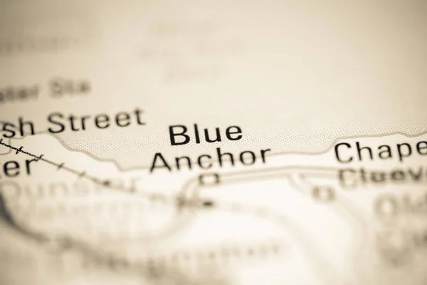Blue Anchor United Kingdom Geography Map — Stock Photo, Image