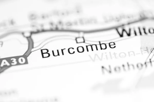 バーコム 地理地図上のイギリス — ストック写真