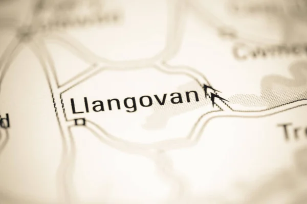 Лангован Велика Британія Географічній Карті — стокове фото