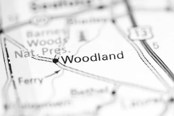 Woodland Delaware Eua Sobre Mapa Geografia — Fotografia de Stock