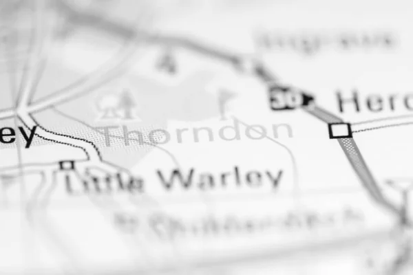 ソーンドン 地理地図上のイギリス — ストック写真