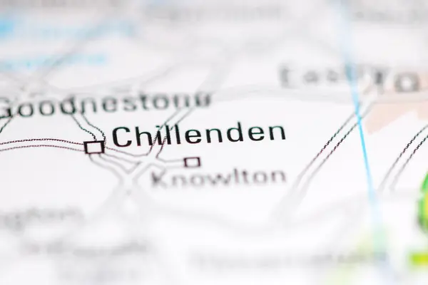 チレンデン 地理地図上のイギリス — ストック写真