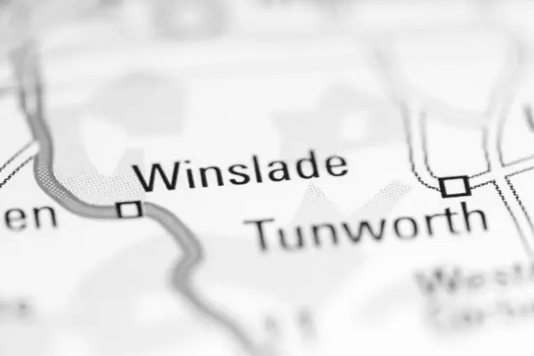 Winslade Reino Unido Mapa Geográfico — Foto de Stock