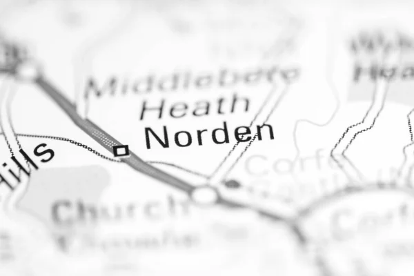 ノルデン 地理地図上のイギリス — ストック写真