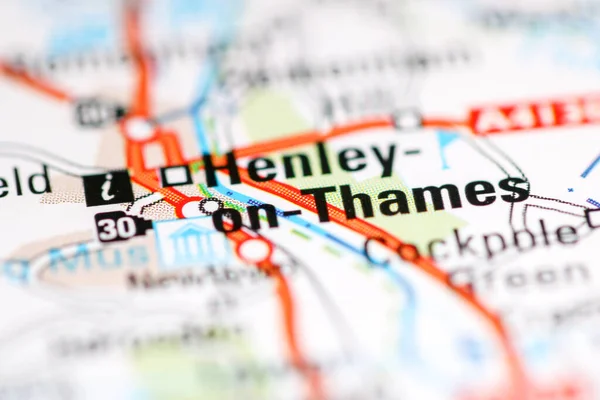 ヘンリー テムズ 地理地図上のイギリス — ストック写真