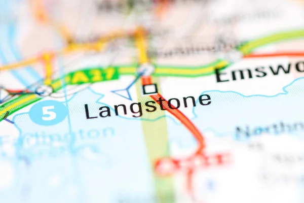 ロングストーン 地理地図上のイギリス — ストック写真