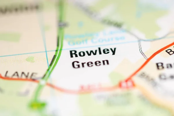Rowley Green Una Mappa Del Regno Unito — Foto Stock