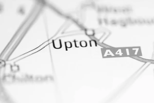 Uptonban Egyesült Királyság Földrajzi Térképen — Stock Fotó