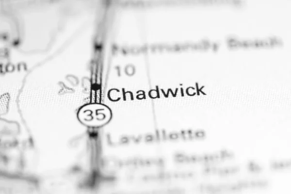 Chadwick Nova Jersey Eua Sobre Mapa Geografia — Fotografia de Stock