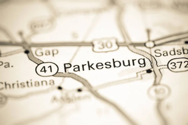 Parkesburg Pennsylvania Usa Een Aardrijkskundekaart — Stockfoto