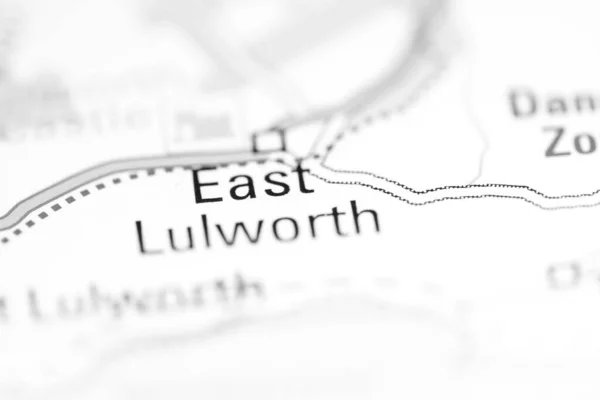 East Lulworth Großbritannien Auf Einer Geografischen Karte — Stockfoto
