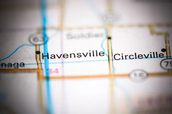 Havensville Kansas Eua Sobre Mapa Geografia — Fotografia de Stock