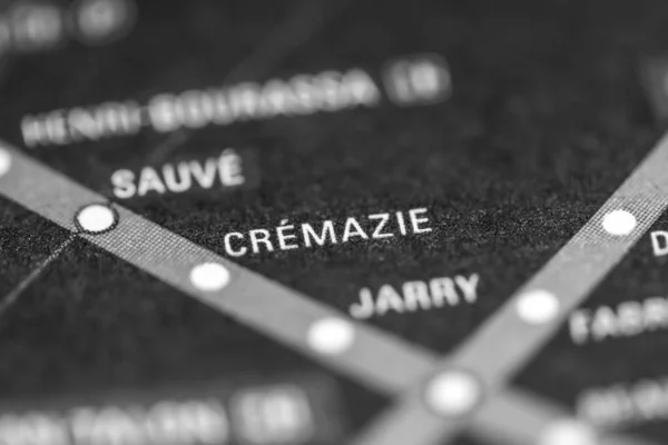 Cremazie Mapa Del Metro Montreal —  Fotos de Stock