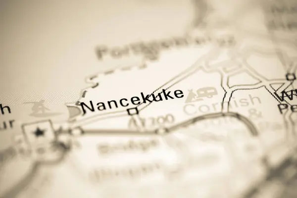 Nancekuke Reino Unido Mapa Geográfico — Foto de Stock