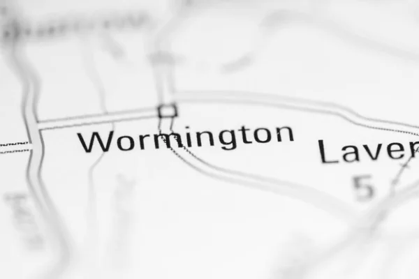 ワーミントン 地理地図上のイギリス — ストック写真