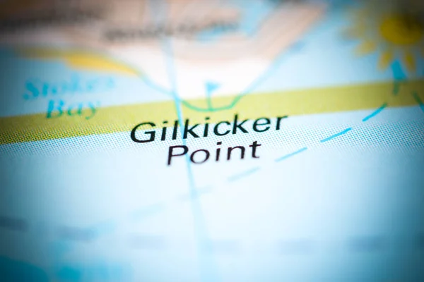 Punto Gilkicker Reino Unido Mapa Geográfico — Foto de Stock