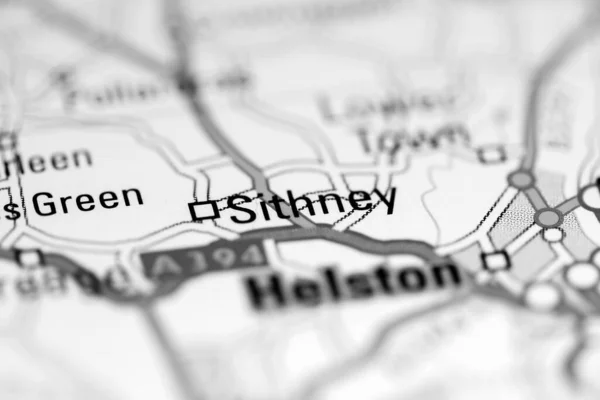 シットニー 地理地図上のイギリス — ストック写真