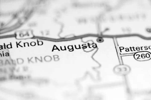 Augusta Arkansas Eeuu Mapa Geográfico —  Fotos de Stock