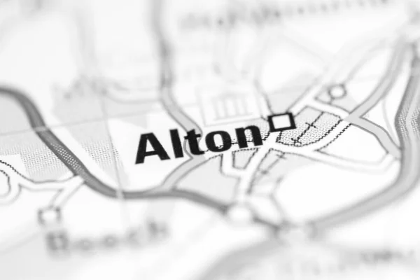 アルトン 地理地図上のイギリス — ストック写真