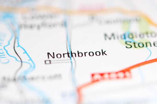 Northbrook Birleşik Krallık Coğrafya Haritasında — Stok fotoğraf