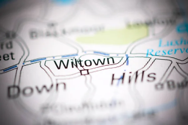 Wiltown. United Kingdom on a geography map